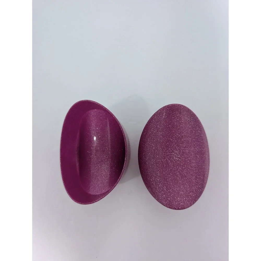 Vintage 90s Pringles Potato Chip Holder Snack Container Purple Magenta Glitter